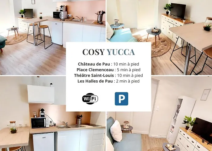 Cosy Yucca - T1 - Quartier Des Halles & Parking Apartament Pau